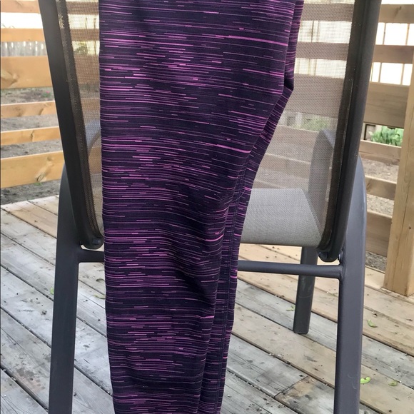 Champion Pink/Black Striped Leggings - Picture 3 of 5